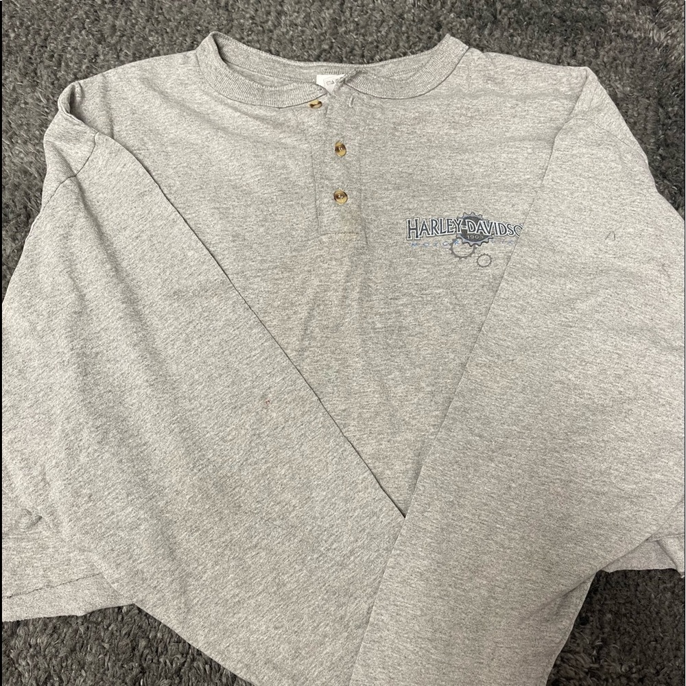 Cropped Harley Davidson Long Sleeve